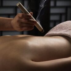 Moxibustion au cigare d'armoise